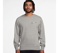 NIKE Sportswear Club Fleece Sweatshirt Herren 063 - dk grey heather/white L