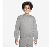 NIKE Sportswear Club Fleece Sweatshirt Kinder 063 - dk grey heather/white XL (158-170 cm)