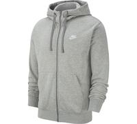 NIKE Sportswear Club French Terry Kapuzenjacke dark grey heather/matte silver S