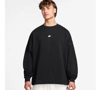 NIKE Sportswear Club French Terry Oversize Sweatshirt Herren 010 - black/white L