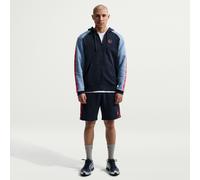 Kapuzensweatshirt NIKE SPORTSWEAR "M NSW CS HOODY FLC BB", Damen, Gr. XS, obsidian, work blau, speed rot, Obermaterial: 80% Baumwolle, 20% Polyester, Sweatshirts (65065409-XS) obsidian, work blau, spe