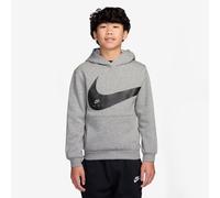 NIKE Sportswear Club Hoodie Kinder 063 - dk grey heather/black M (137-147 cm)