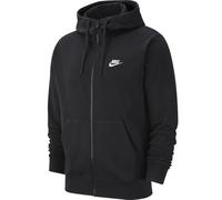 NIKE M NSW CLUB HOODIE FZ FT BLACK/BLACK/WHITE, XXL