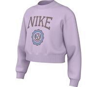 Nike Sportswear Club Kastenförmiges French-Terry-Rundhalsoberteil Für Ältere Kinder (Mädchen), Doll/Taupe Grey, HJ3373-537, XS