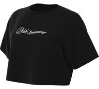 Nike Sportswear Club Kurzärmeliges Crop-T-Shirt Für Damen, Black, HV4947-010, L