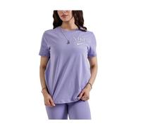 Nike Sportswear Club Kurzärmeliges T-Shirt Für Frauen, Lilac Ice, IB2447-533, XL