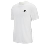 Nike Sportswear Club T‑Shirt Herren Weiß/Schwarz Größe XS
