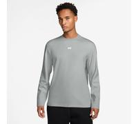NIKE Sportswear Club Varsity Crew Neck Sweatshirt Herren 077 - lt smoke grey/white S