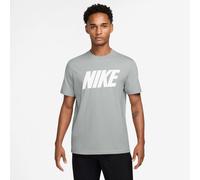 NIKE Sportswear Club Varsity T-Shirt Herren 077 - lt smoke grey/white M