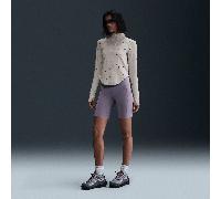 Nike Sportswear Collection Women's Slim 1/2-Zip Long-Sleeve Logo Top Light Orewood Brown/Red Sepia/Light Orewood Brown - S