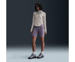 Nike Sportswear Collection Women's Slim 1/2-Zip Long-Sleeve Logo Top Light Orewood Brown/Red Sepia/Light Orewood Brown - XS