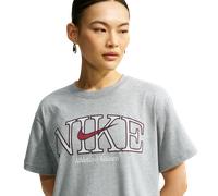 Nike Sportswear Damen T-Shirts - Grau - Größe 38 - Baumwoll-Jersey