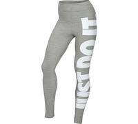 NIKE Sportswear Essential High-Rise Leggings Damen 063 - dk grey heather/white S