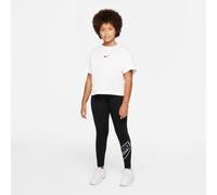 NIKE Sportswear Essential Mid-Rise Leggings Mädchen black/white XS (122-128 cm)