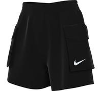 Nike Sportswear Essential Woven Cargoshorts Aus Webmaterial Mit Hohem Taillenbund (Damen, Ca. 13 cm), Black/White, HM6982-010, M