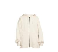 NIKE Sportswear Essentials Baumwollfleece Full Zip Hoodie Sweatshirt Swoosh Creme Off White Ivory Herren Größe M Medium, beige, M
