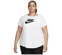 Nike Damen-T-Shirt Sportswear Essentials FD0645 Weiß/Schwarz Logo Größe 2X