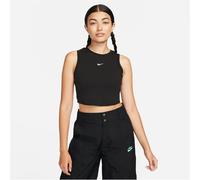 NIKE Sportswear Essentials Geripptes, verkürztes Tanktop Damen 010 - black/sail XXL