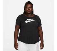 NIKE Sportswear Essentials T-Shirt Damen 010 - black/white 0X