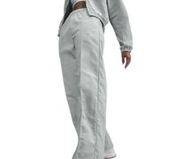 NIKE Sportswear Everything Woven Sporthose Damen 034 - light silver/white L