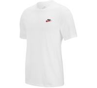 NIKE Sportswear Freizeit T-Shirt Herren 100 - white/black/university red S