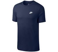 NIKE Sportswear Freizeit T-Shirt Herren 410 - midnight navy/white S