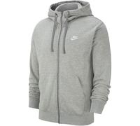 Nike Herren M Nsw Club Hoodie Fz Ft Hooded Sweatshirt, Dark Grey Heather/Matte Silver/White, XXL EU