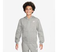 Nike Sportswear Club Fleece Kapuzenjacke Kinder - grau/weiß - 128-137