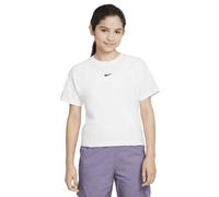 Nike - Girl's NSW Tee Boxy Essential LBR - Funktionsshirt, Gr. 122-128 XS, weiß (White)