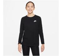 Nike Kinder Langarm Shirt Sportswear Big Kids Long FZ4946-010 128-137 Black