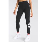 Leggings NIKE SPORTSWEAR "Essential Women's High-Waisted Graphic Leggings" Gr. S (36), N-Gr, schwarz Damen Hosen Leggings Sport (83452531-S)
