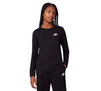 Nike Kinder Langarmshirt Sportswear FZ4946-010 Schwarz S (128–137 cm)