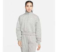 Nike Sportswear Phoenix 1/2-Zip Cropped Damen Sweatshirt, grau US: M