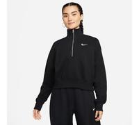 Nike Sportswear Phoenix 1/4-Zip Cropped Damen Sweatshirt, schwarz US: M-S
