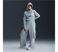 NIKE Sportswear Phoenix Fleece Hoodie Damen 063 - dk grey heather/sail XXL