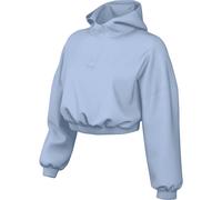 NIKE Sportswear Phoenix Fleece Oversize Cropped Henley Hoodie Damen 407 - hydrogen blue/sail M
