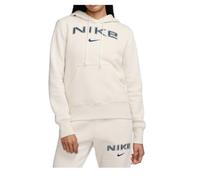 Nike Top W NSW Phnx FLC Std Po Logo HDY, Lt Orewood BRN/White/Armory Navy, HM9751-104, 2XL