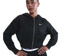 Nike Phoenix Fleece Kapuzenjacke mit verkürztem Schnitt und weiter Passform (Damen) - Schwarz XL (EU 48-50) HV2426-010