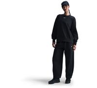 Nike Sportswear Phoenix Fleece Oversize-Damen-Sweatshirt mit Rundhalsausschnitt - Schwarz S (EU 36-38) FZ4270-010
