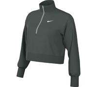 Nike Sportswear Phoenix Fleece Oversize-Kurz-Sweatshirt Mit Halbreißverschluss Für Damen, Vintage Green/Sail, DQ5767-338, XS