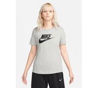 Nike Damen T-Shirt Sportswear Club Essentials DX7906-063 S DK Grey Heather/White