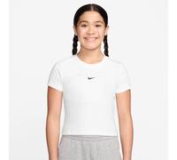 NIKE Sportswear Slim Cropped Ribbed T-Shirt Mädchen 100 - white L (146-156 cm)