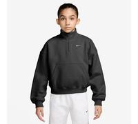 Nike Girls' Studio Fleece 1/4-Zip Sweatshirt Kinder, Schwarz - 10-12Y