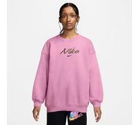 NIKE Sportswear Studio Fleece Oversize Crew Neck Sweatshirt Mädchen 621 - pink rise XL (156-166 cm)