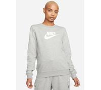 Sweatshirt NIKE SPORTSWEAR "Club Fleece Women's Logo Crew-Neck Sweatshirt" Gr. M (38/40), grau (dk grey heather, white) Damen Sweatshirts (15680748-M)