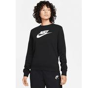 Nike Damen Sportswear Club Fleece Sweatshirt Pullover schwarz-weiÃ XL