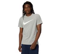 Nike Sportswear Swoosh Herren-T-Shirt, Dk Grey Heather/White, DC5094-063, XL-T