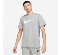 NIKE Sportswear Swoosh T-Shirt Herren 063 - dk grey heather/white L