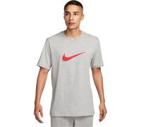 M NSW SP SS TOP DK GREY HEATHER/FIRE RED M