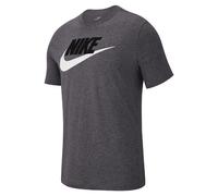 Nike Herren T-Shirt Sportswear, Dark Grey Heather/Black/White, L, AR5004-063